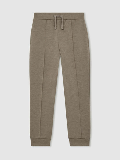 Reiss 3-9 yrs Interlock Drawstring Joggers in Taupe Brown