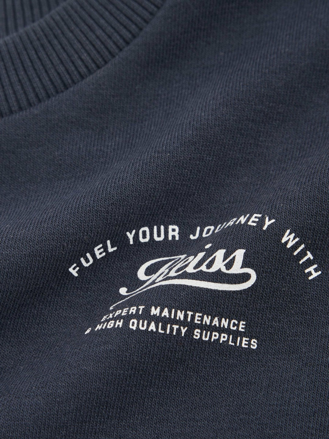 Reiss 13-14 yrs Cotton Blend Motor Cars Sweatshirt in Washed Blue