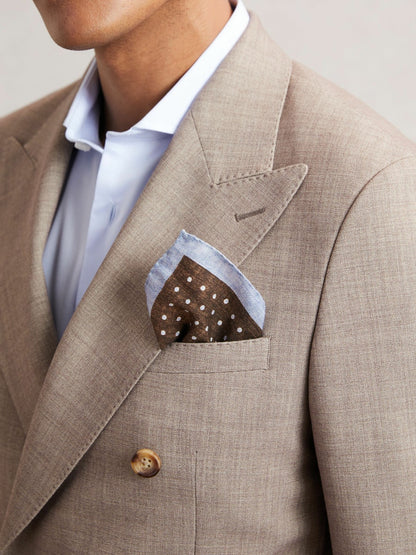 Reiss Pocket Squares in Chocolate Brown