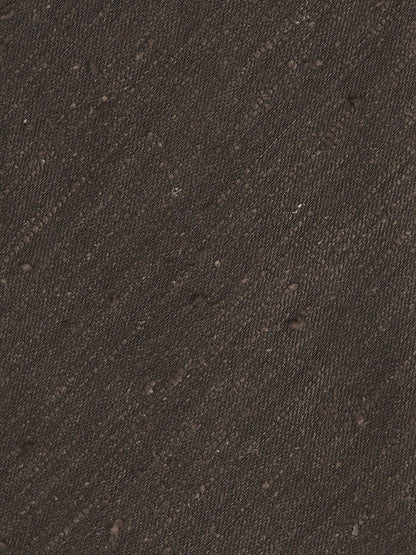 Reiss Silk Blend Textured Tie in Chocolate Brown