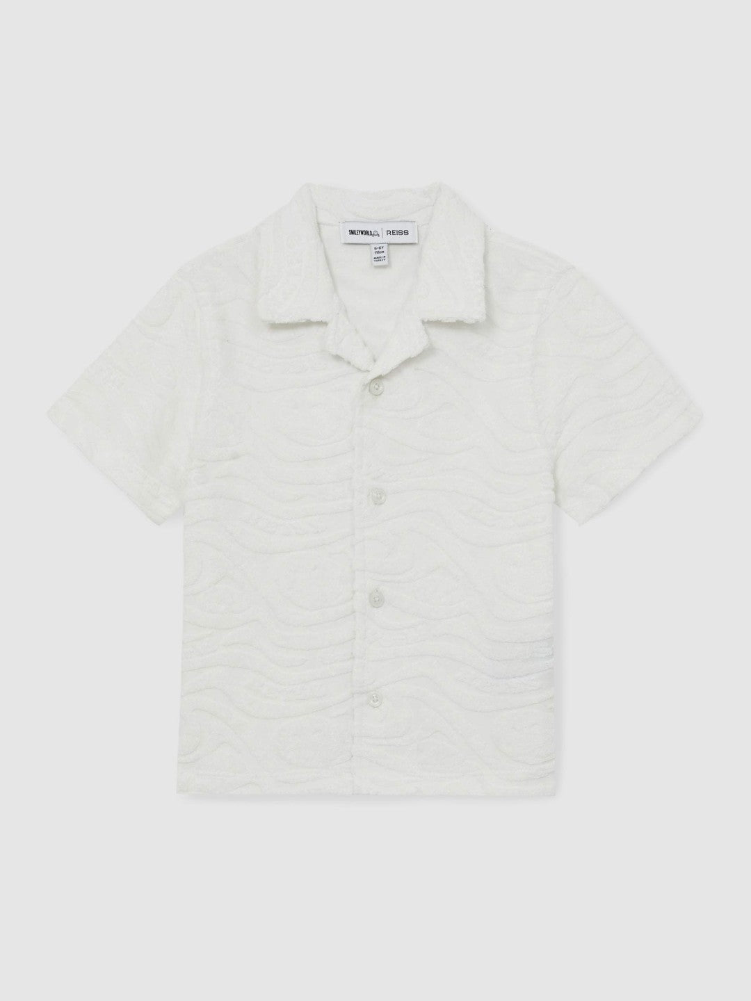 Reiss 13-14 yrs SmileyWorld Wave Texture Shirt in White