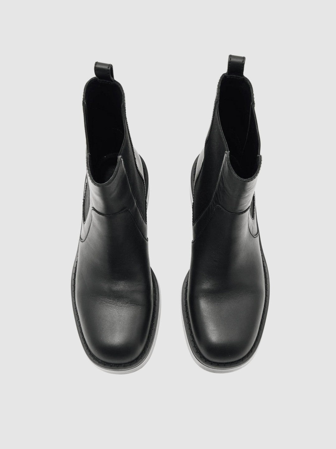 Reiss Leather Chelsea Boots in Black