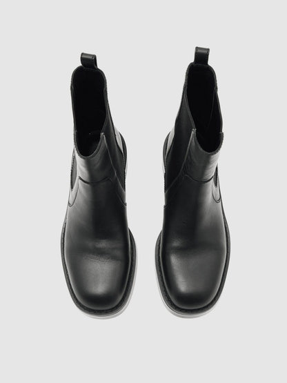 Reiss Leather Chelsea Boots in Black