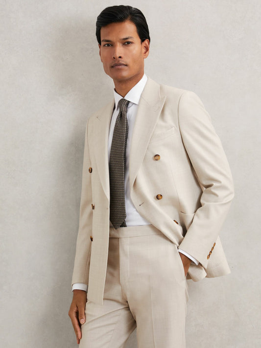 Reiss Suit Jacket in Stone