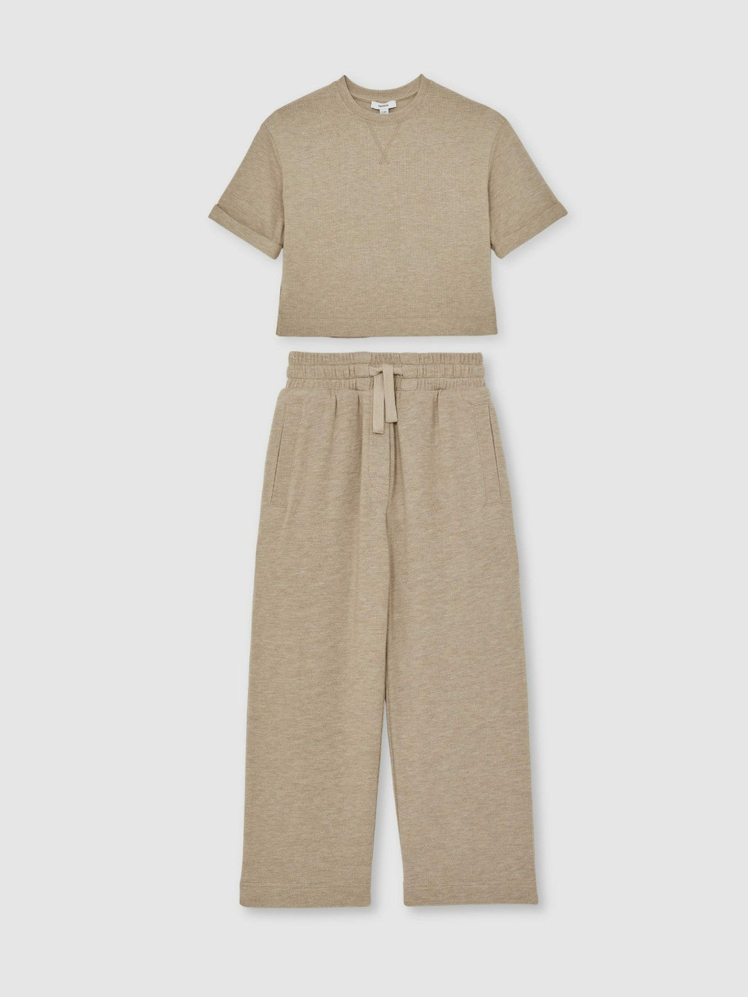 Reiss 13-14 yrs Top And Trousers Lounge Set in Oatmeal