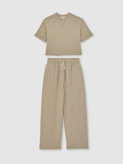 Reiss 13-14 yrs Top And Trousers Lounge Set in Oatmeal