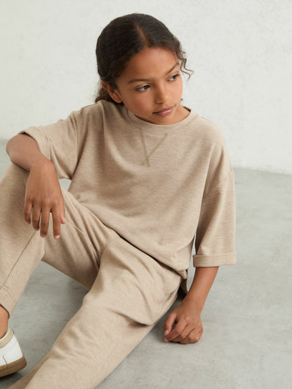 Reiss 13-14 yrs Top And Trousers Lounge Set in Oatmeal