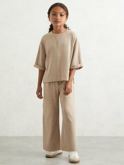 Reiss 13-14 yrs Top And Trousers Lounge Set in Oatmeal