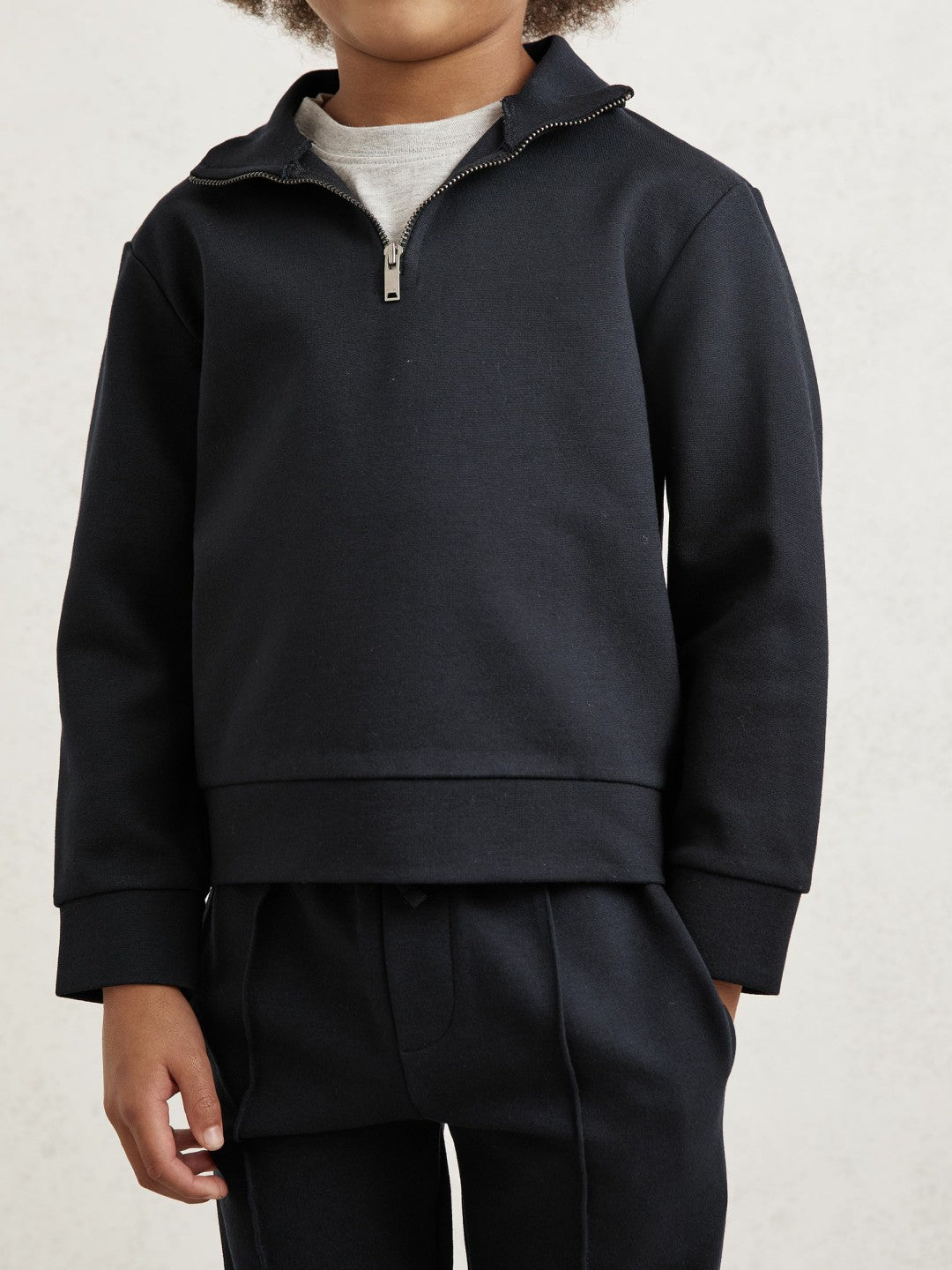 Reiss 9-13 yrs Interlock Sweatshirt and Trousers Set in Navy Blue