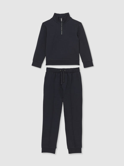 Reiss 9-13 yrs Interlock Sweatshirt and Trousers Set in Navy Blue
