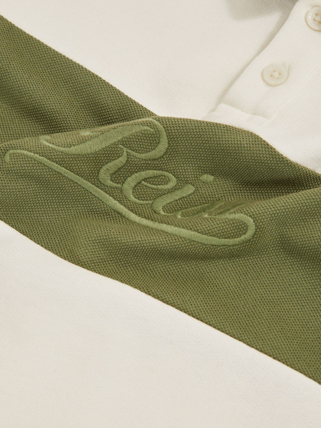Reiss 9-13 yrs Cotton Logo-Embroidery Rugby Polo Shirt in Forset Green/White