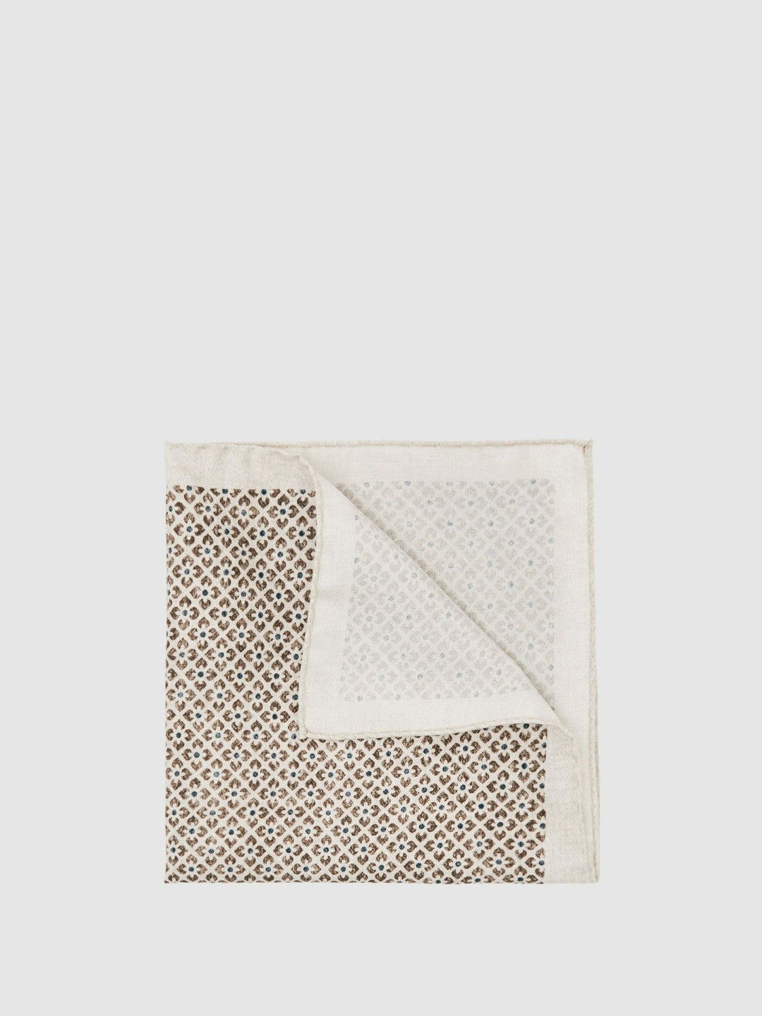Reiss Pocket Square in Oatmeal Melange