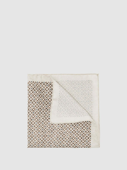 Reiss Pocket Square in Oatmeal Melange