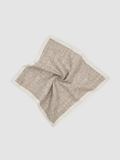 Reiss Pocket Square in Oatmeal Melange